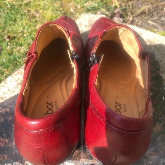 Gabor Sport Leather Ankle Trouser Boot Shoe NWOT Size 9 Red Career Hipster - Picture 7 of 16